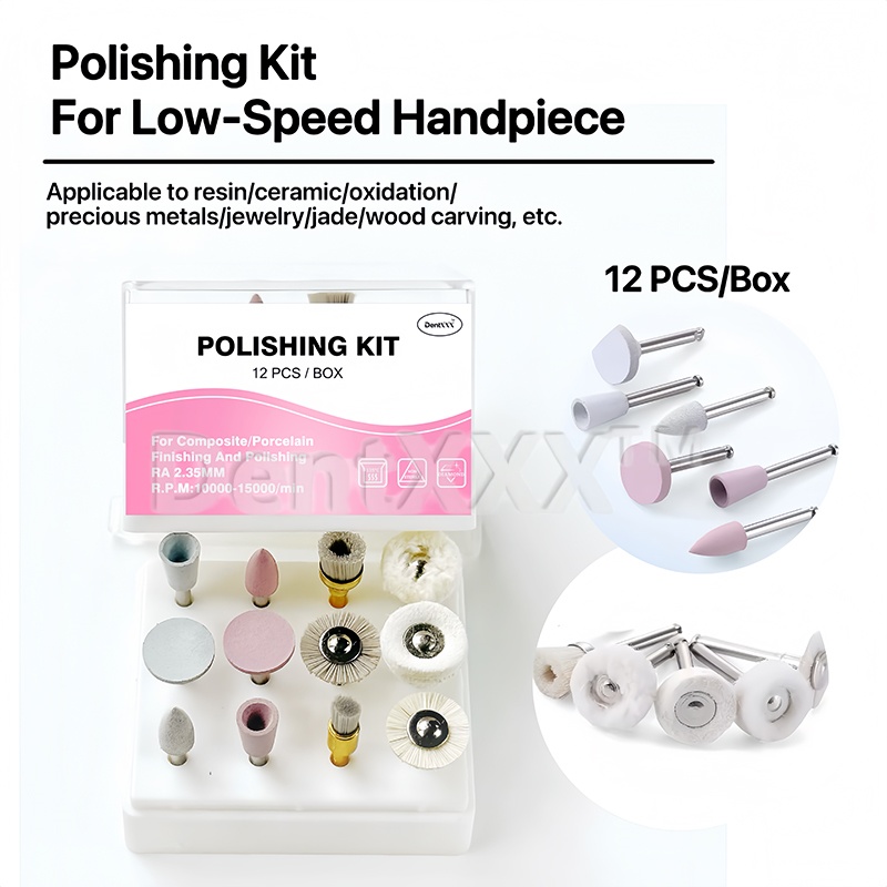 Group Head Brush - 12-teiliges Polierset aus Verbundwerkstoff, Werkzeuge für