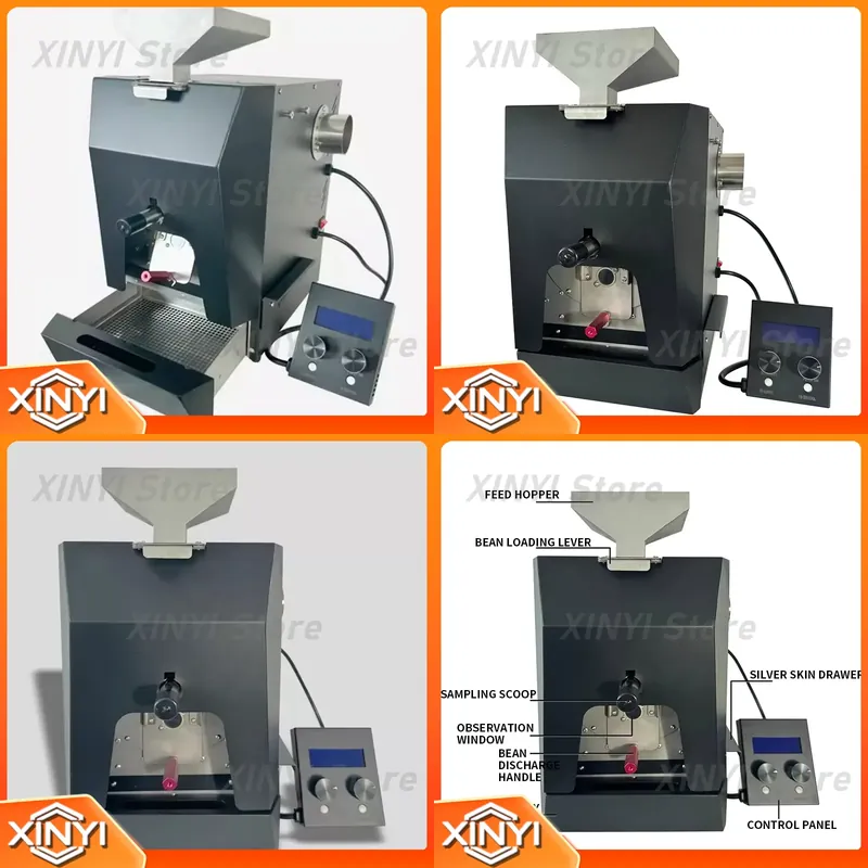 Coffee.Equipment Parts - QS5 Kommerzieller Kleiner Kaffeeröster Elektrische Direktfeuer-Röstmaschine