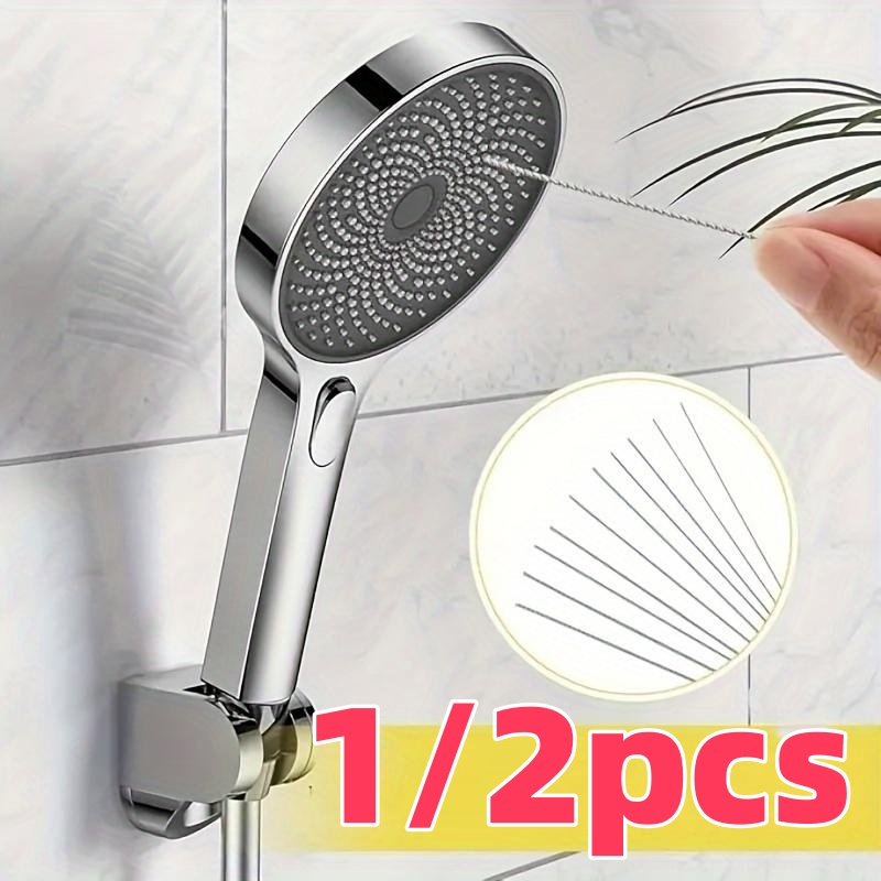 Group Head Brush - 10-teiliges Edelstahl-Nadelbürsten-Set zur Reinigung von Duschköpfen,