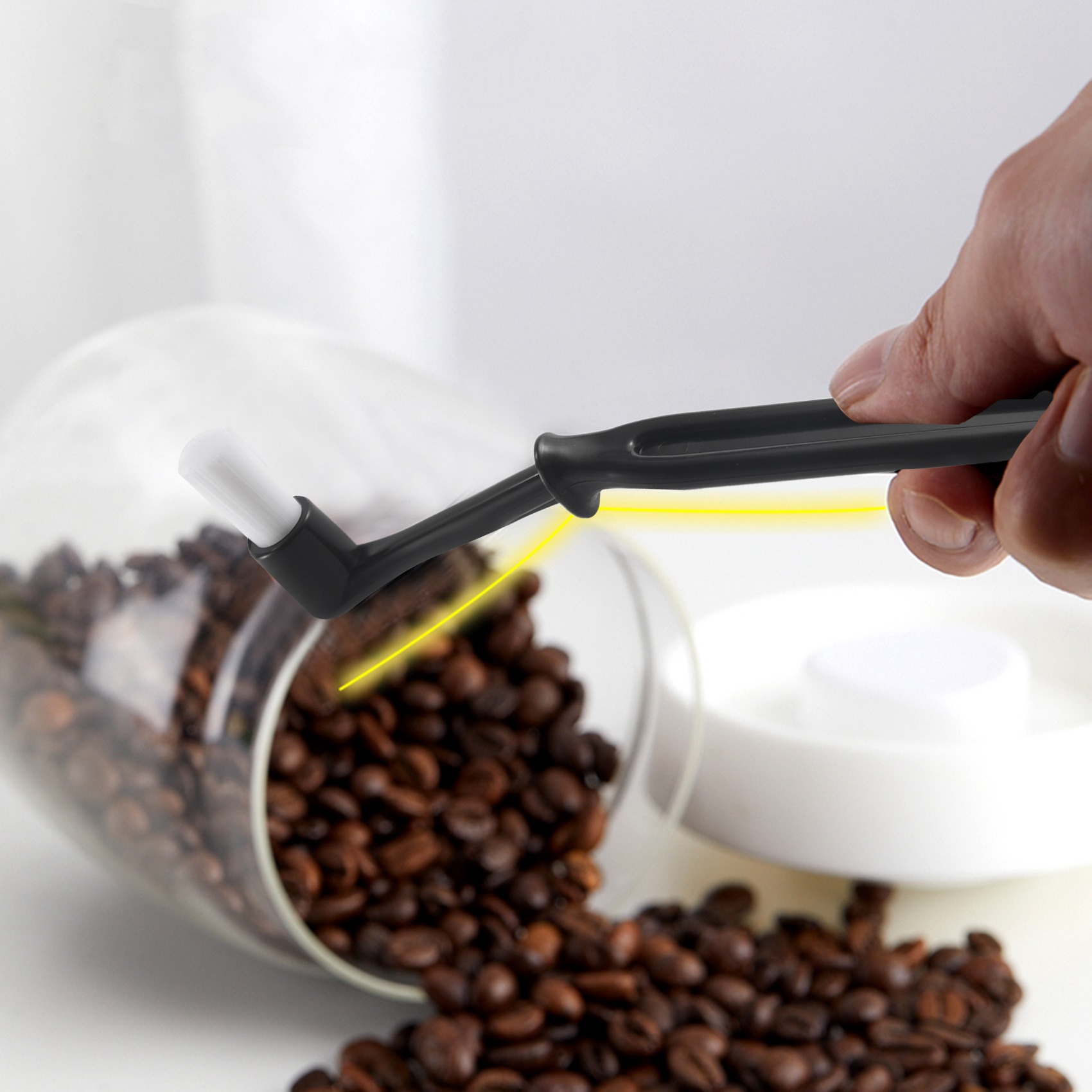 Group Head Brush - BAAJ-4-teiliges Reinigungsset für Kaffeemaschinen, Kaffeemühle, Bürste,