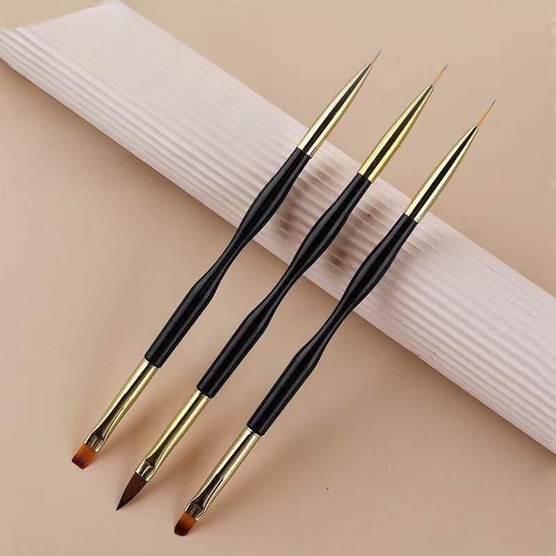 3 Stück Doppelkopf-Nagelkunst- – Group Head Brush Bewertung und Preis