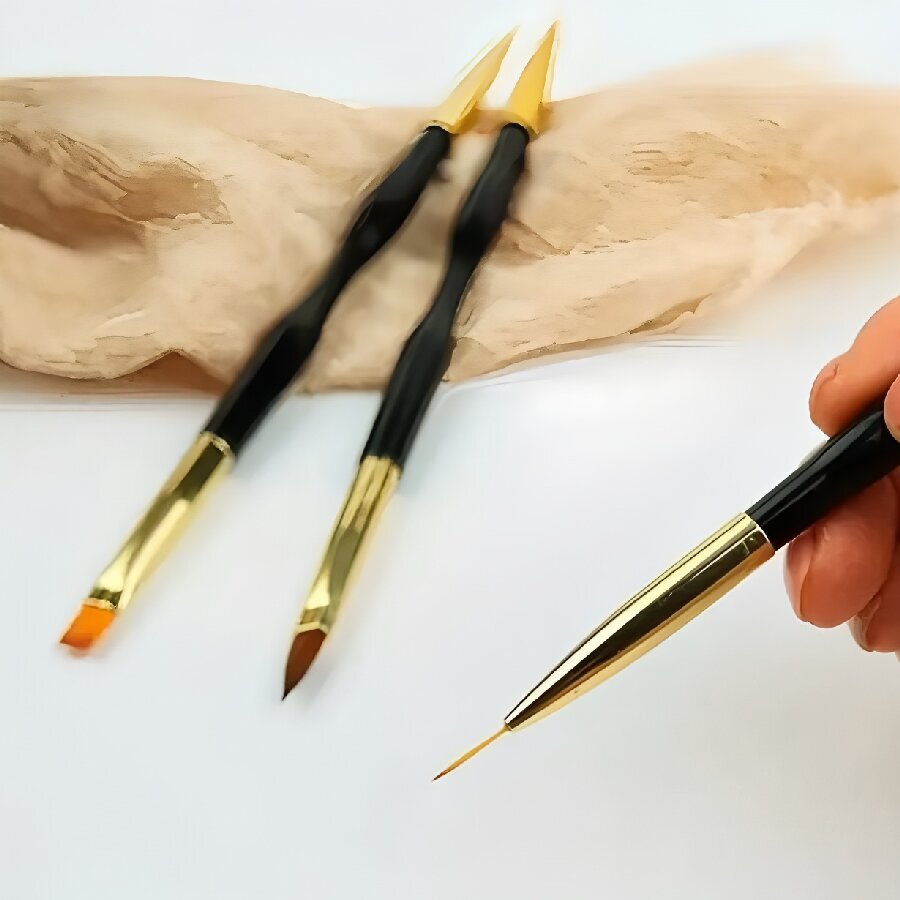 3 Stück Doppelkopf-Nagelkunst- – Group Head Brush Bewertung und Preis