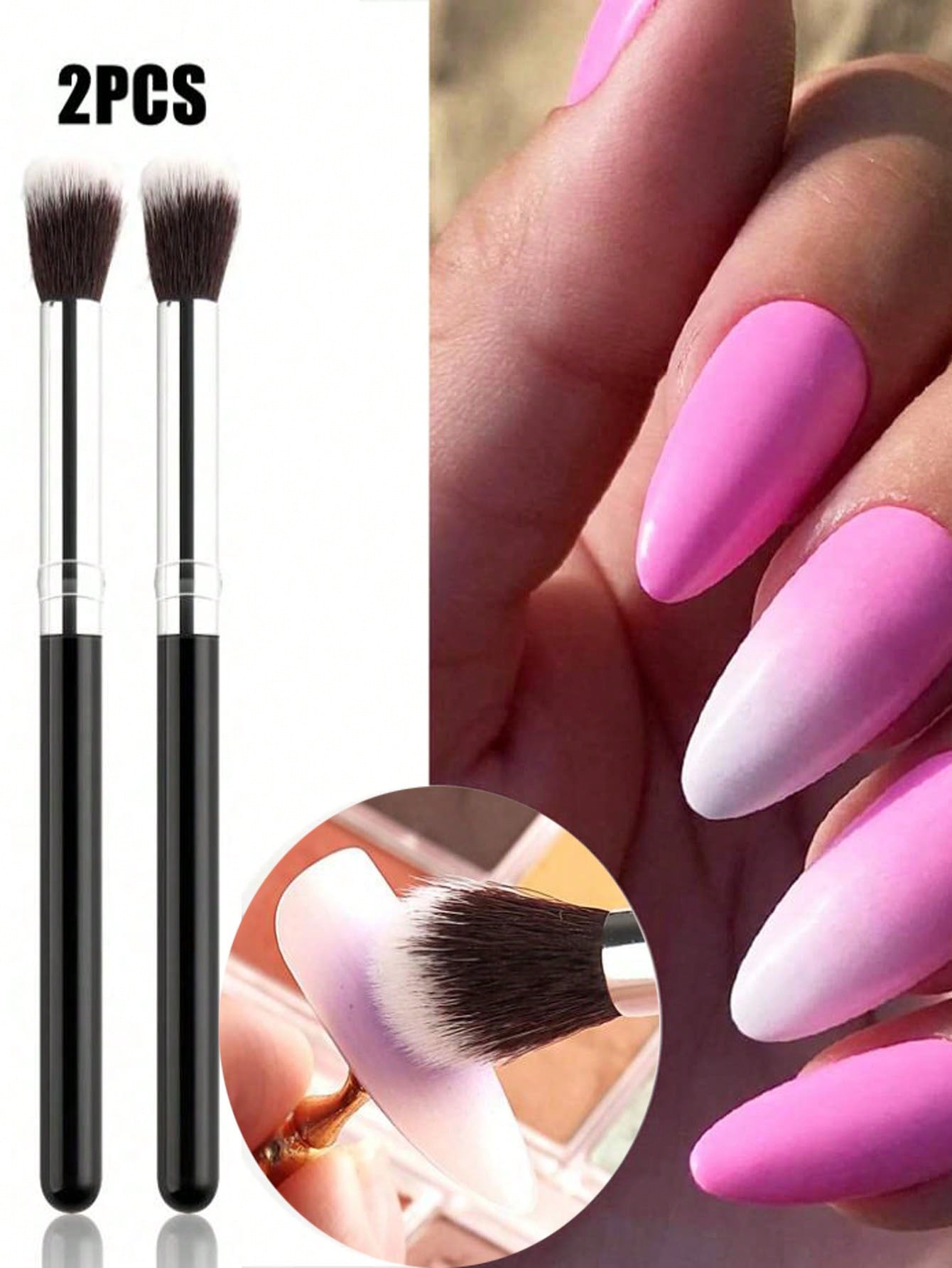 2Pcs Ombre Nail art Pinsel Set – Group Head Brush Bewertung und Preis